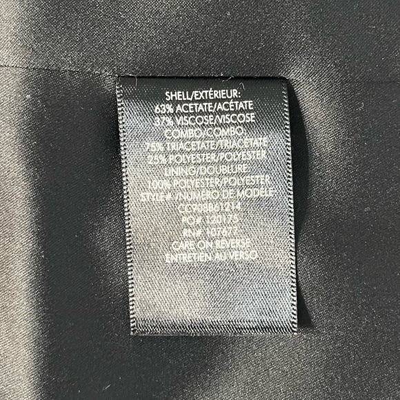 NEW Alice + Olivia Macey Crushed Velvet Blazer Black Size 10 - Picture 7 of 8